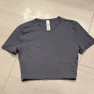 Wundermost Ultra-soft Nulu Crewneck Cropped T-Shirt